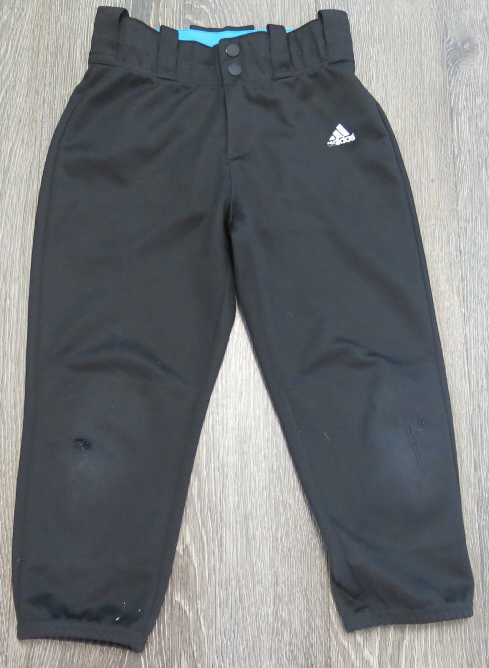 Adidas Aeroready Baseball Softball Pants Size M Youth Sports School Team Black